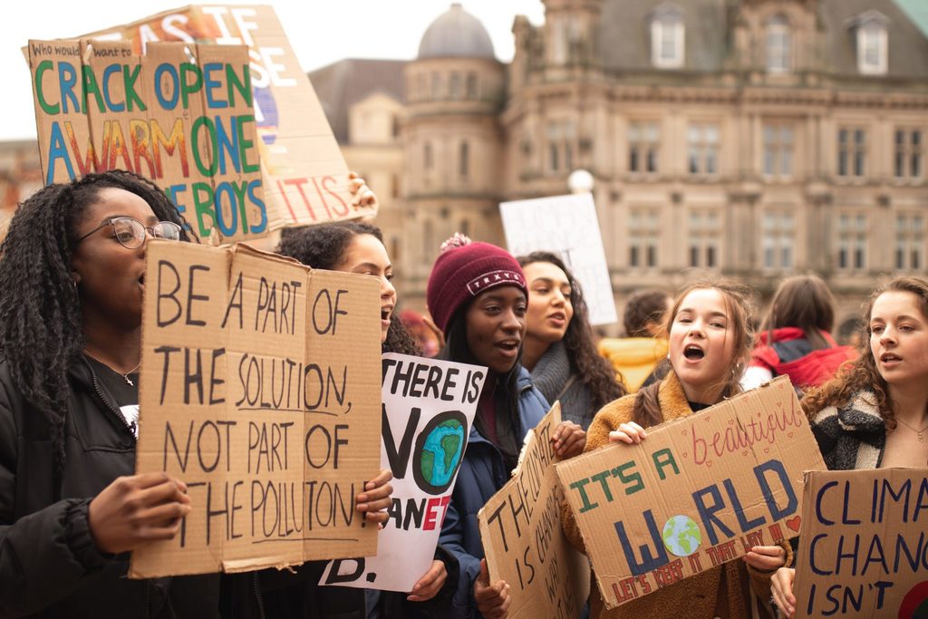 positive climate action protest