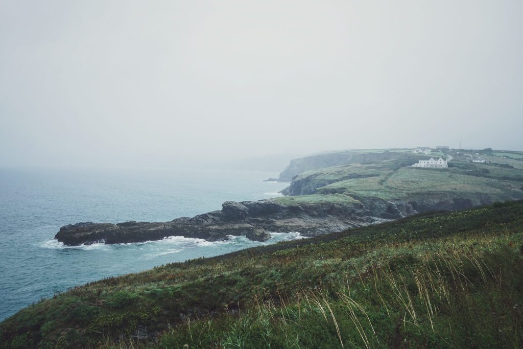 Cornwall on a misty day 