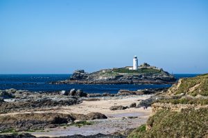 lighthouse in Cornwall signalling intent to support the united nation sustainable development goals